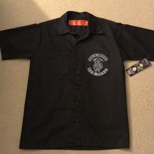 Men’s M Dilligaf Sons of Anarchy button down
